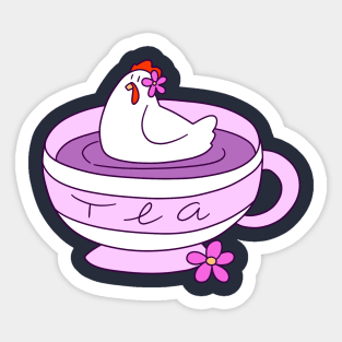 Chicken Tea Sticker